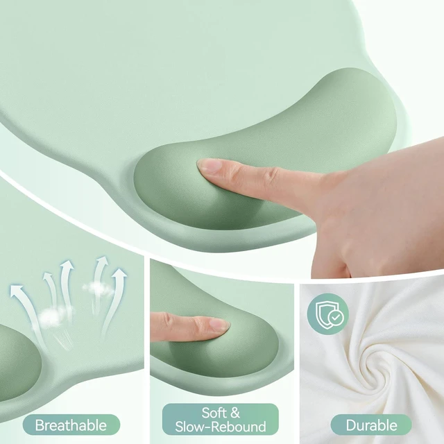 Alt view image 3 of 7 - Mouse Pad with Wrist Rest 2-in-1 Mousepad with Wrist Support Set