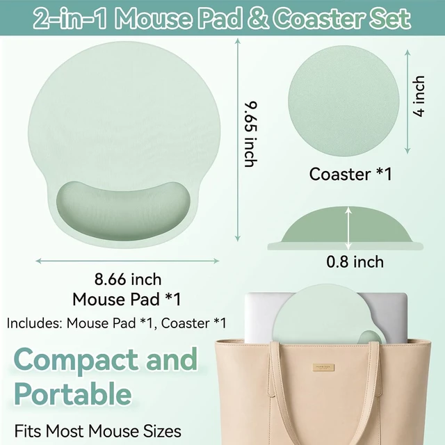 Alt view image 7 of 7 - Mouse Pad with Wrist Rest 2-in-1 Mousepad with Wrist Support Set