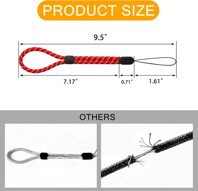 Alt view image 2 of 7 - Adjustable Nylon Wrist Lanyard Strap Universal Hand Strap for Phone Camera GoPro USB
