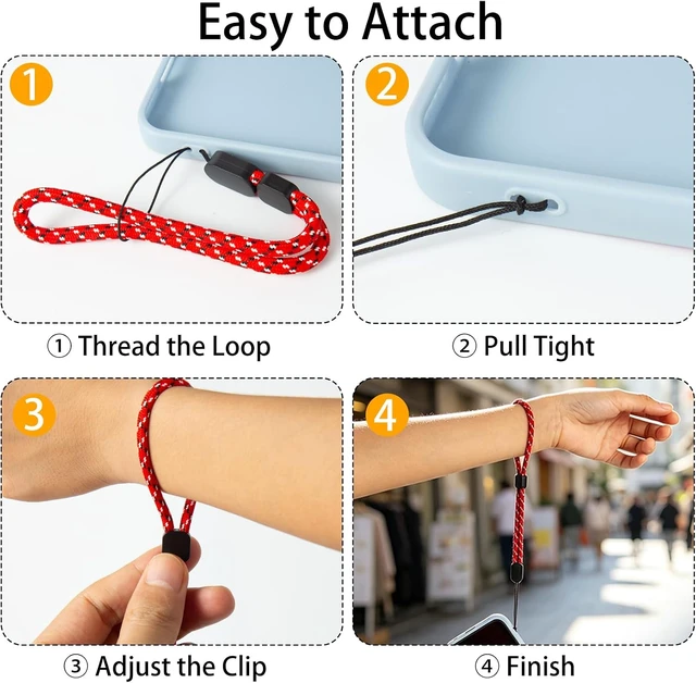 Alt view image 4 of 7 - Adjustable Nylon Wrist Lanyard Strap Universal Hand Strap for Phone Camera GoPro USB