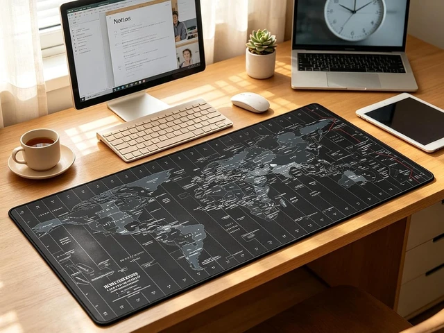 Alt view image 6 of 7 - Large Gaming Mouse Pad Extended XXL Desk Mat 35.4×15.7 Inches Map