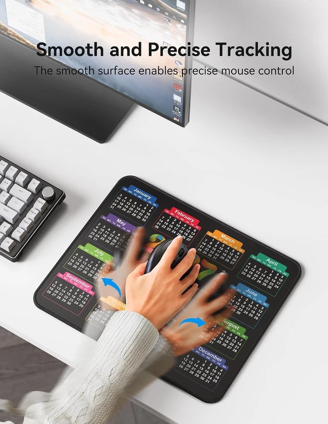 Alt view image 2 of 7 - Mouse Pad 2027 Calendar Waterproof Non?Slip Rubber Base
