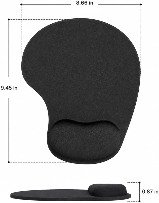 Alt view image 2 of 7 - Mouse Pad Mousepad with Wrist Rest Comfort Mousepad with Wrist Support-Non-Slip Portable Mouse Pad Mouse Mat and Wrist Rest for Office Laptop Computer Desk