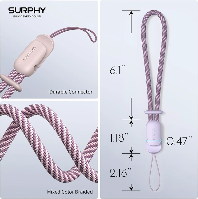 Alt view image 5 of 7 - 2 Pack Phone Lanyard Phone Wrist Strap for Case Camera Wrist Strap