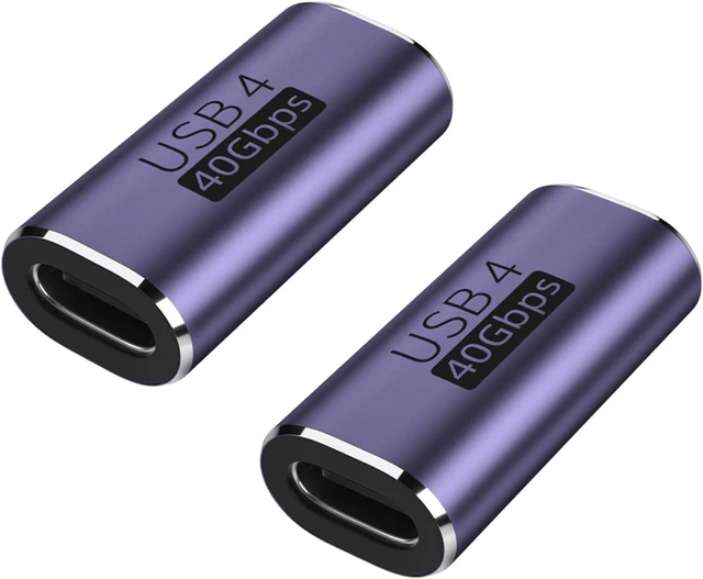Main image of 2 Pack USB C Female to Female Adapter Purple