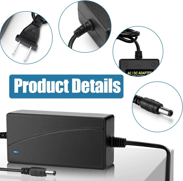 Alt view image 6 of 7 - Sceptre Monitor Power Cord 12V 5A AC Adapter Replacment for Sceptre EC Series 32 30 27 24 22 20 19 15 E248W E225W E205W E275W E209W Monitor Power Supply Cord Charger & More 12V 5V 4A 3A 2A