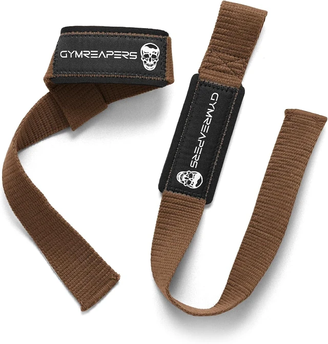 Alt view image 3 of 4 - Lifting Wrist Straps for Weightlifting Bodybuilding Powerlifting Strength Training & Deadlifts - Padded Neoprene with 18 Cotton