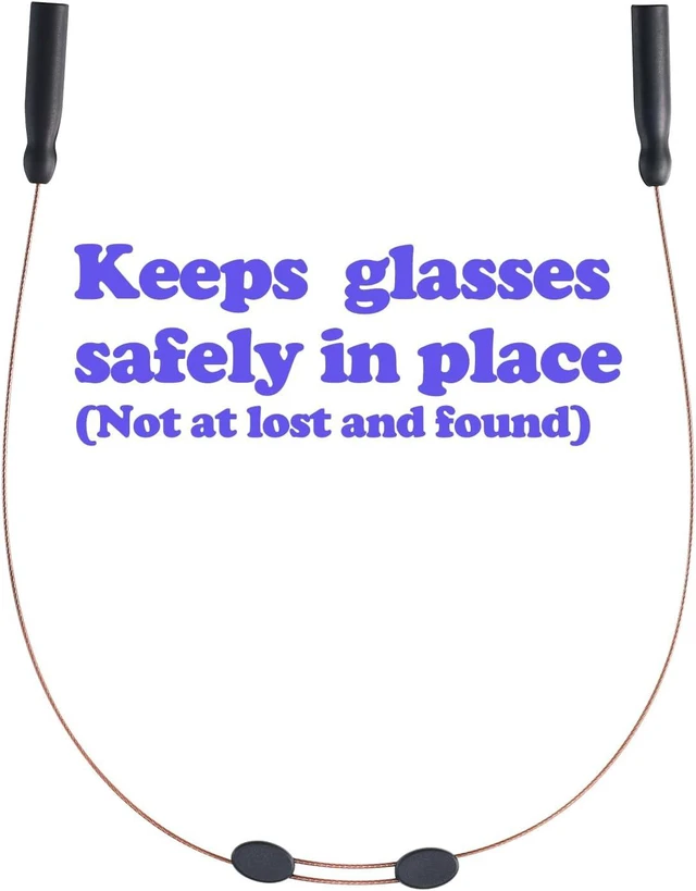 Alt view image 5 of 7 - Sunglasses Strap -No Tail Adjustable Glasses Strap Eyeglasses & Cable Straps Eye Glasses Holders Around Neck Lanyard for Men Women -Eyewear Retainer String Chain (3pcs Brown 20in)