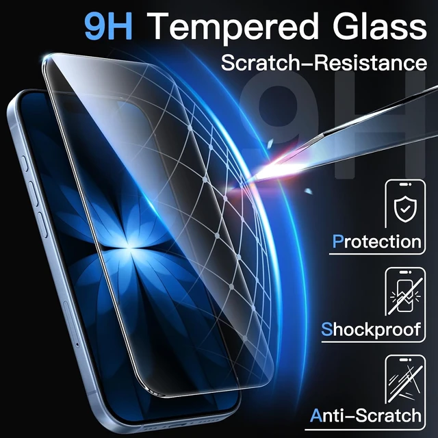 Alt view image 5 of 7 - Screen Protector for iPhone 17 3-Pack