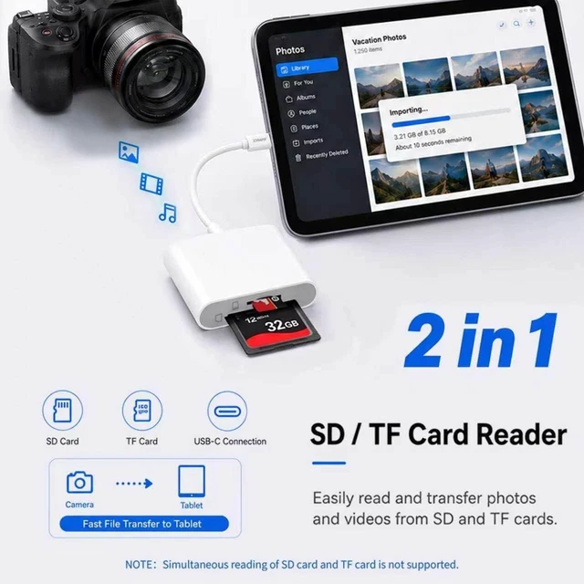 Alt view image 4 of 7 - USB C SD Card Reader
