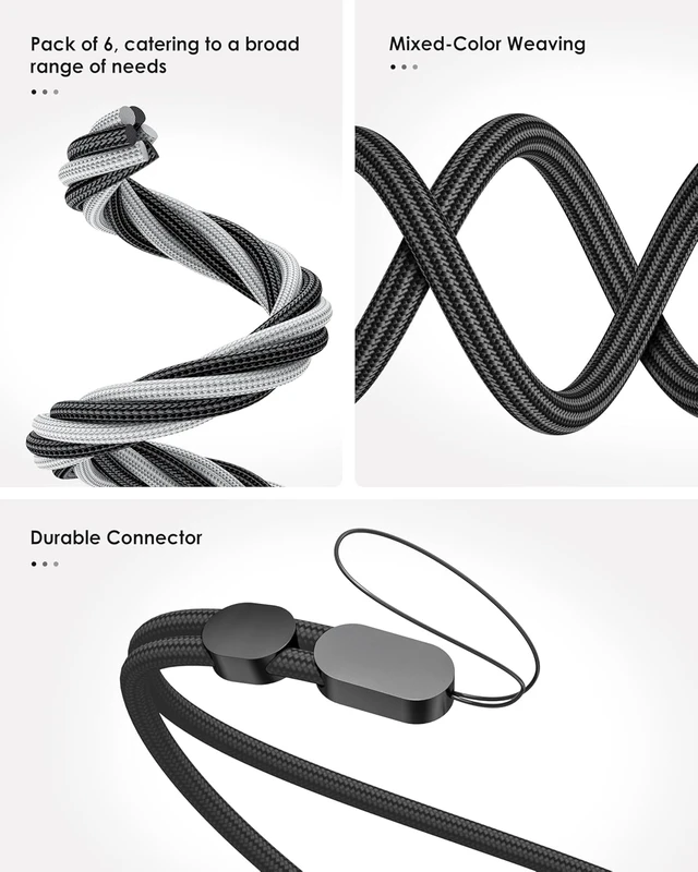 Alt view image 4 of 7 - 6 Pack Cell Phone Camera Wrist Straps Wrist Lanyards
