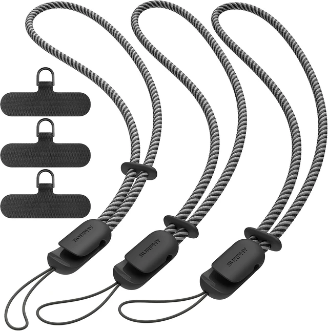 Main image of 3 Pack Phone Wrist Strap Phone Lanyard with Cellphone Tether Tab