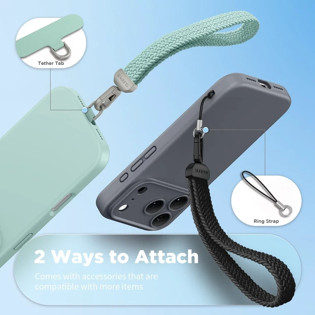 Alt view image 3 of 7 - Elastic Phone Wrist Strap Phone Lanyard Key Chain Lanyards