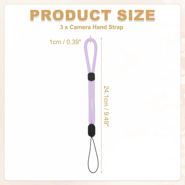 Alt view image 2 of 7 - Camera Wrist Strap Adjustable Nylon Phone Wristlet Straps
