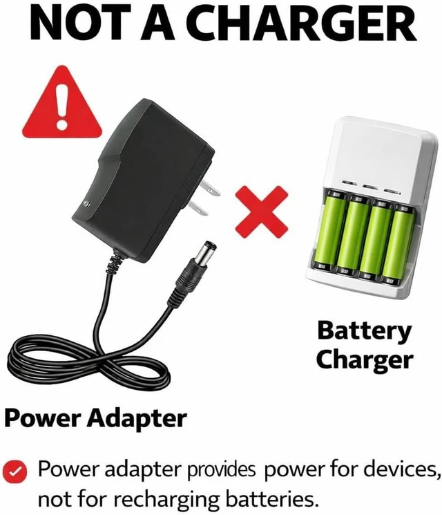 Alt view image 7 of 7 - 5V DC Power Supply 2A Wall AC Adapter 100-240V 50-60Hz to DC 5 Volt 2 Amp Power Adapter Cord with 5.5x2.5mm Plug for TV Box LED Strip Lights Speaker Camera Router