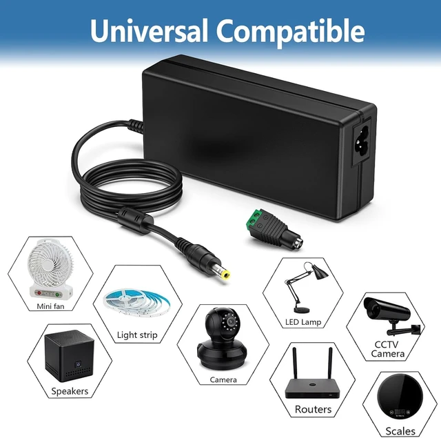 Alt view image 5 of 7 - 24V 120W Power Supply for LED Strip Light 5A UL-Listed LED Adapter