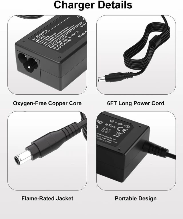 Alt view image 5 of 7 - 12V AC Adapter Compatible with Monitor Power Cord Replacement