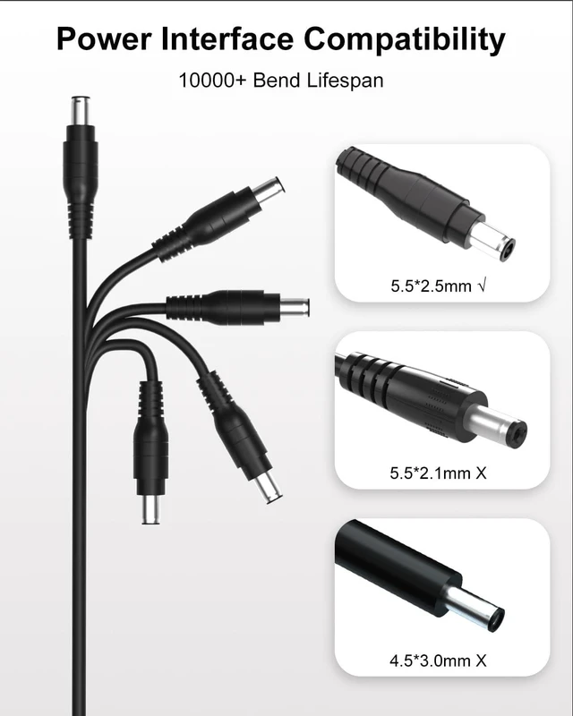 Alt view image 6 of 7 - 12V AC Adapter Compatible with Monitor Power Cord Replacement