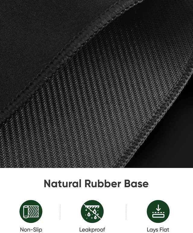 Alt view image 3 of 7 - Non-Slip Extended Mouse Pad Office&Home Desk Mat Stitched Edge