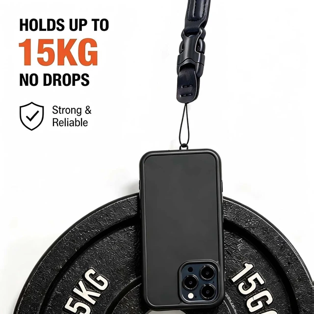 Alt view image 5 of 6 - Quick-Release Wrist Strap 2-Pack - Camera & Phone - Heavy Duty Braided Lanyard with Detachable Buckle