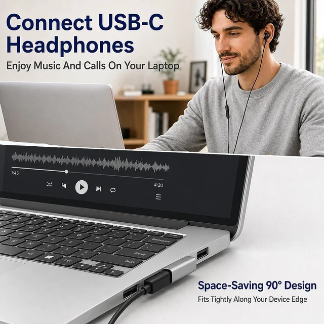Alt view image 6 of 7 - 90 Degree USB C Female to USB Male Adapter 2 Pack Double Sided Insertion USB Converter Support Charge & Data Sync for PC Laptop Desktop Phones Charger Mouse Keyboard