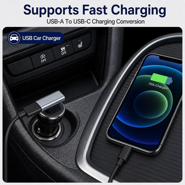 Alt view image 7 of 7 - 90 Degree USB C Female to USB Male Adapter 2 Pack Double Sided Insertion USB Converter Support Charge & Data Sync for PC Laptop Desktop Phones Charger Mouse Keyboard