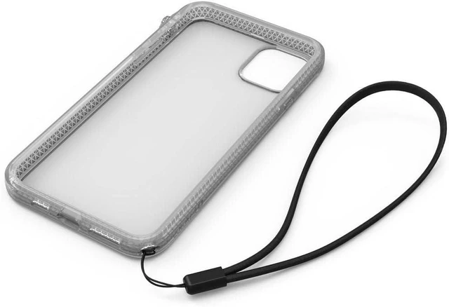 Alt view image 2 of 7 - - iPhone 11 Pro Case with Clear Back Case 2M Drop Resistant Shock Absorption System Rotary Switch Switch Wireless Charging Lanyard- Clear