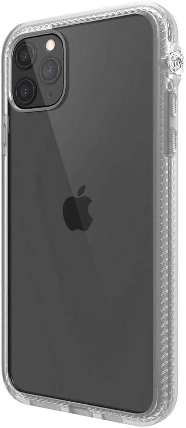 Alt view image 4 of 7 - - iPhone 11 Pro Case with Clear Back Case 2M Drop Resistant Shock Absorption System Rotary Switch Switch Wireless Charging Lanyard- Clear