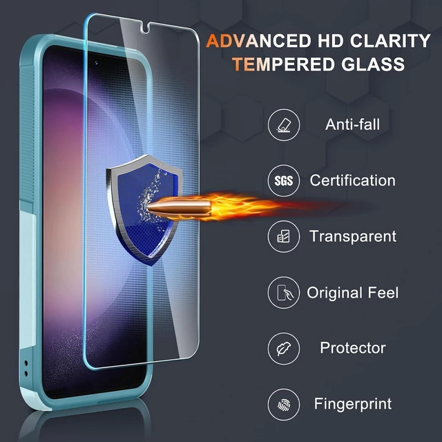 Alt view image 6 of 7 - for Galaxy S25 Case Full Body Heavy Duty Cover Mint Green