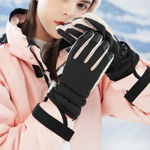 Alt view image 6 of 7 - 4Pcs Sports Winter Ski Gloves Elastic Wrist Strap Snowboarding Accessories for Men Safety Straps Supplies with Keychains for Mountaineering Snowboarding Outdoor Activities