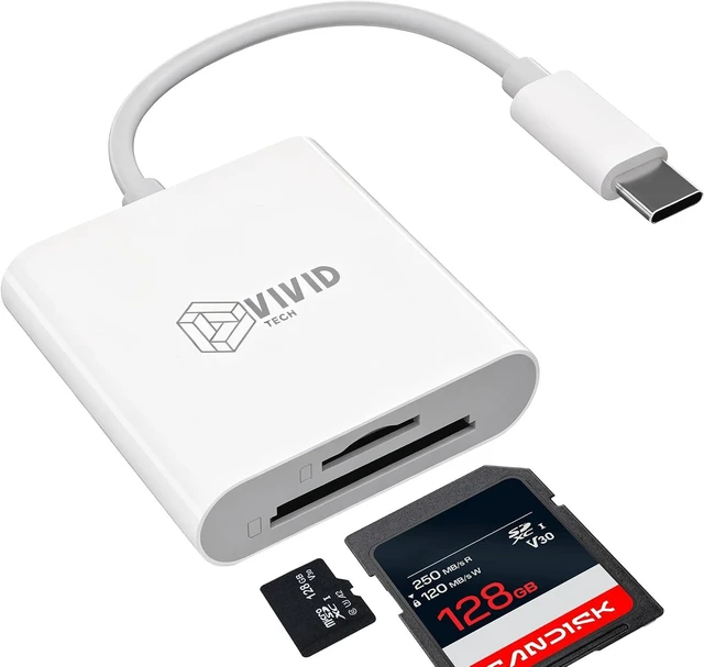 Main image of USB-C SD Card Reader USB 3.0 High-Speed Dual-Slot Adapter