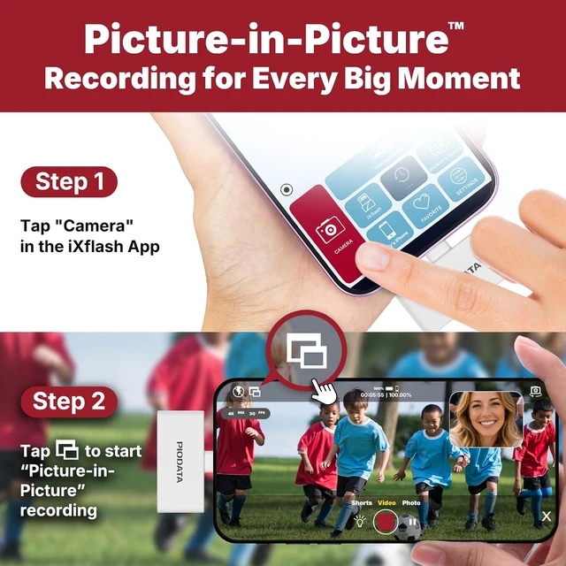 Alt view image 3 of 7 - MFi Micro SD Card Reader for iPhone & Android Auto Backup White