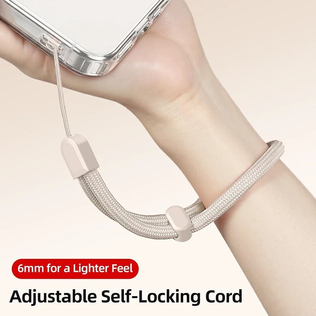 Alt view image 2 of 6 - 2 Pack Phone Strap Adjustable Cell Phone Lanyard Strap Anti-Drop Self-Locking Phone Wrist Strap