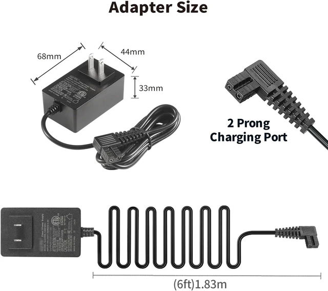 Alt view image 3 of 7 - 12.6V Charger for Aiper Seagull 600 800 800B SE 1000 1500 P1111 HJ1103J HJ1102 AC Adapter Replacement for AIPURY 1000 Cordless Automatic Robotic Pool Vacuum Cleaner Power Supply 6FT Cord UL Listed
