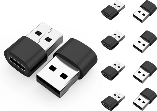 Main image of USB C Female to USB A Male Adapter (10 Pack) Type C to USB A Converter