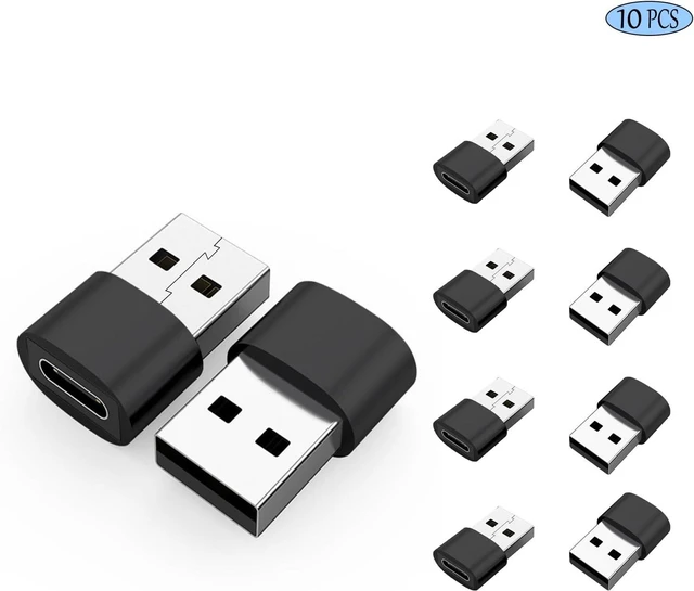Alt view image 2 of 7 - USB C Female to USB A Male Adapter (10 Pack) Type C to USB A Converter