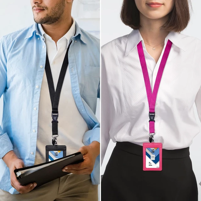 Alt view image 6 of 7 - Office Lanyard 5 Pack 23 inch Neck Strap Lanyards - 5 Colors