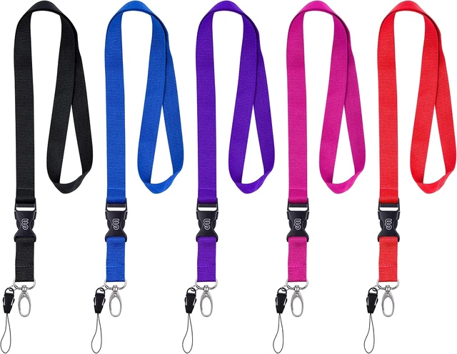 Alt view image 7 of 7 - Office Lanyard 5 Pack 23 inch Neck Strap Lanyards - 5 Colors