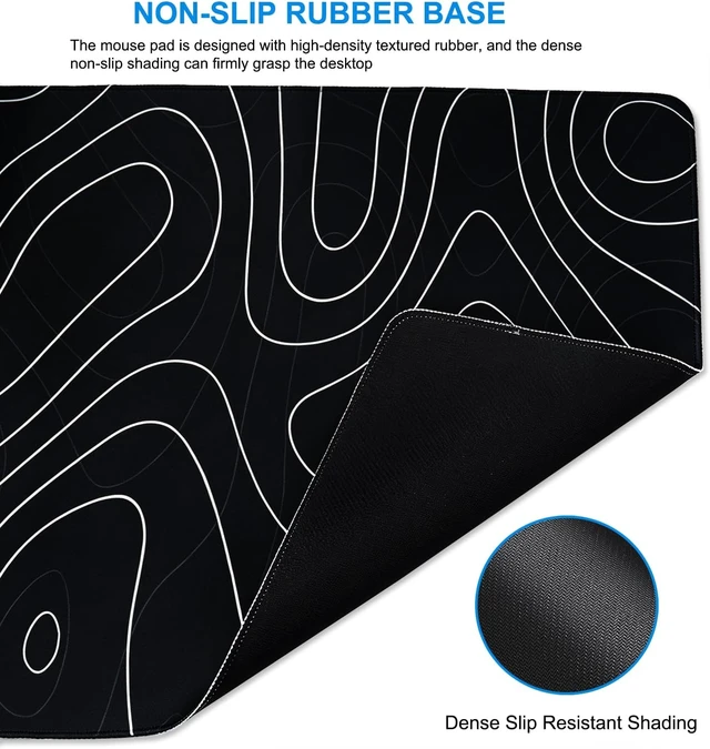 Alt view image 3 of 7 - Mouse Pad Gaming 31.5 x 15.7 Large Extended Mousepad with Stitched Edge