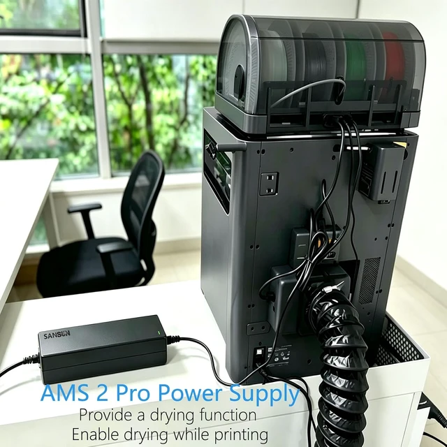 Alt view image 3 of 6 - 24V 5A Power Supply for Bambu Lab AMS 2 Pro Automatic Material System