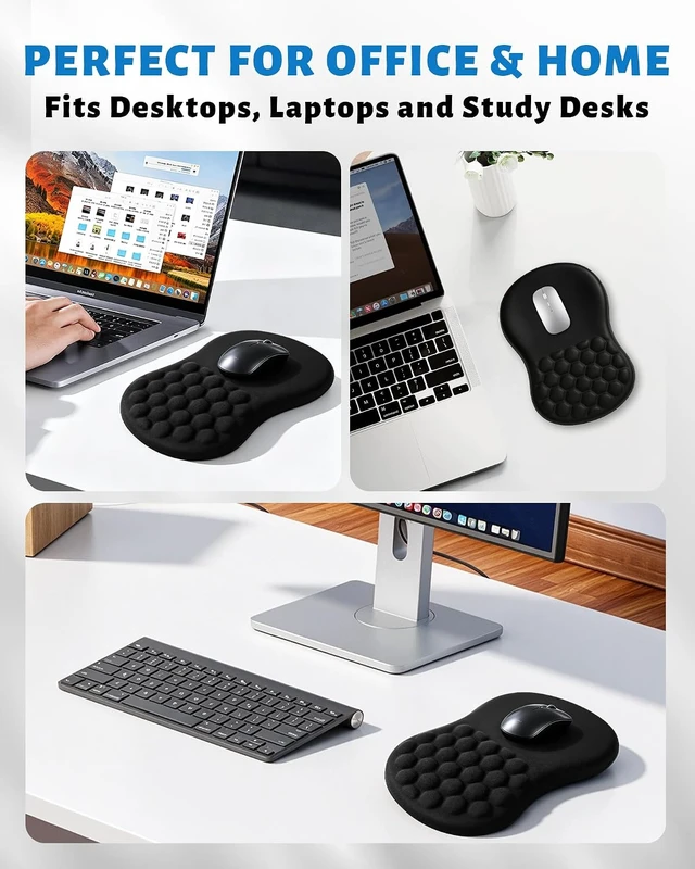 Alt view image 7 of 7 - Ergonomic Mouse Pad with Wrist Rest Slope Massage Design for Pain Relief