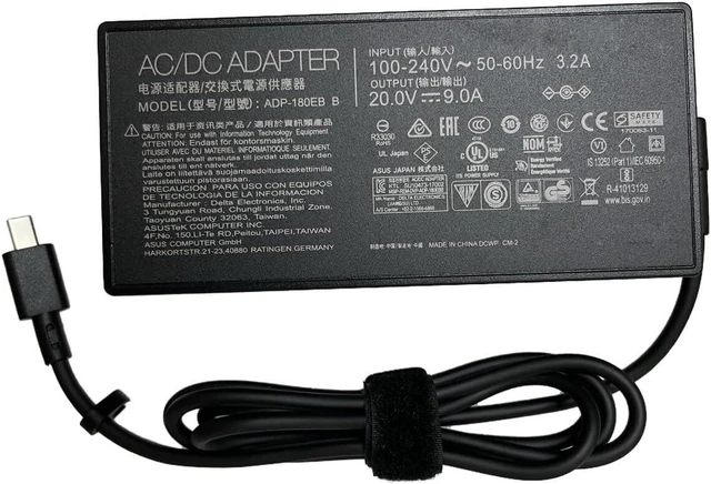 Main image of New 20V 9A AC Adapter ADP-180TB K Compatible for Zephyrus GA403UV-BS92-CB