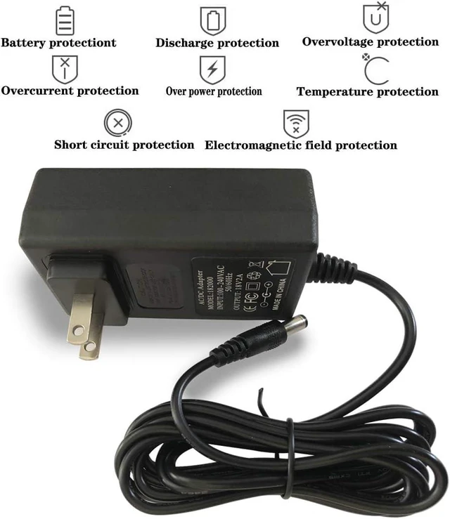 Alt view image 4 of 7 - 18V 2A 36W AC/DC Power Supply Adapter Wall Center Positive DC Plug 5.5x2.1mm 5.5mmx2.5mm Compatible for 18 Volt 1A 1.1A 1.2A 1.3A 1.4A 1.5A 1.6A 1.7A 1.8A 1.9A 2A 1000mA~2000mA Equipment (6 ft)