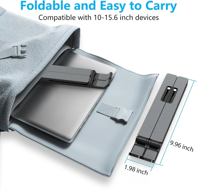 Alt view image 5 of 7 - Adjustable Laptop Stand Portable Laptop Riser for Desk