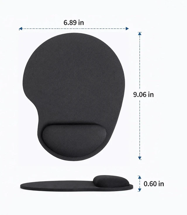 Alt view image 2 of 7 - Mouse Pad Mousepad with Wrist Rest Comfort Mousepad with Wrist Support-Non-Slip Mouse Mat and Wrist Rest for Home Office Laptop Computer Desk