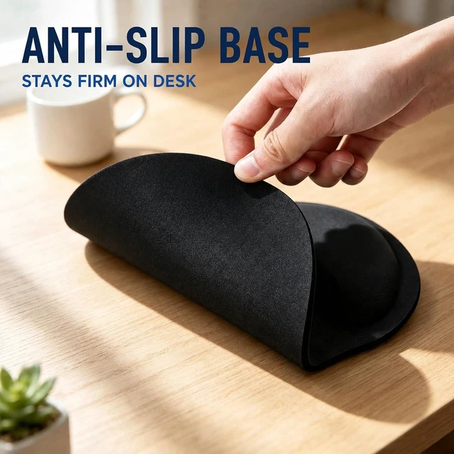 Alt view image 5 of 7 - Mouse Pad Mousepad with Wrist Rest Comfort Mousepad with Wrist Support-Non-Slip Mouse Mat and Wrist Rest for Home Office Laptop Computer Desk