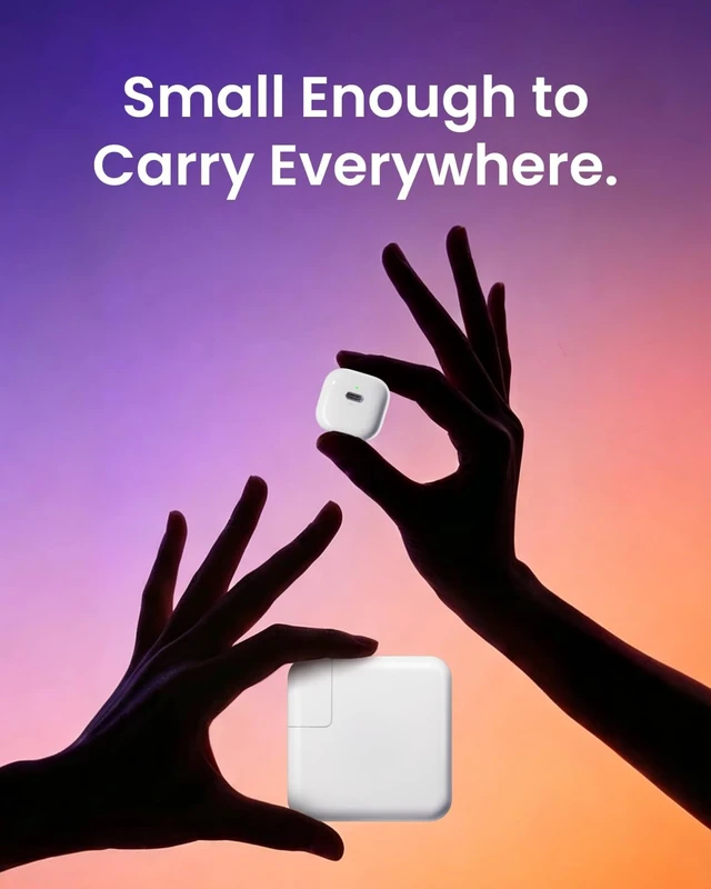 Alt view image 2 of 7 - SHARGE USB C Wall Charger Block 20W Gan Charger with Foldable Plug