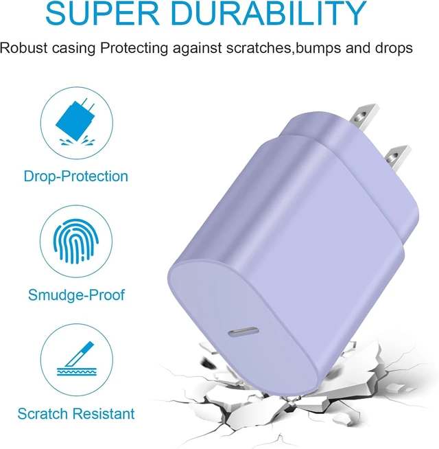 Alt view image 2 of 7 - Type C Charger Fast Charging USB C Charger 25W Super Fast Charger