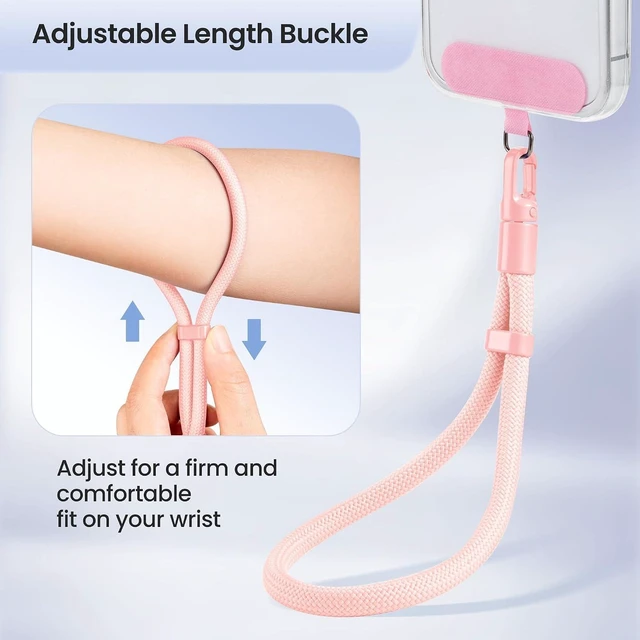 Alt view image 5 of 7 - 3 Pack Phone Wrist Strap 360°Rotating Phone Lanyard without Tangles