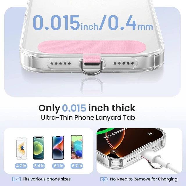 Alt view image 6 of 7 - 3 Pack Phone Wrist Strap 360°Rotating Phone Lanyard without Tangles
